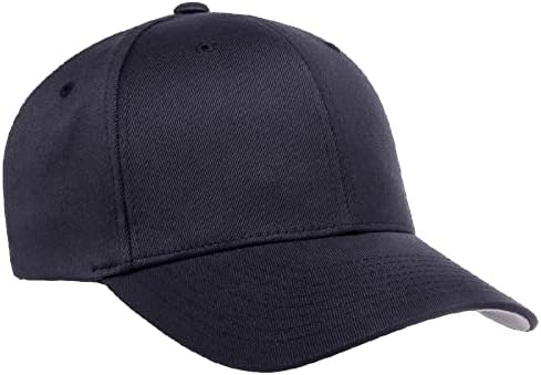 כובע מצויד בבייסבול ספורטיבי של Flexfit גברים | כובע מסרק צמר מקורי של Flexfit | כובע בייסבול מצויד בגמיש אמצע פרופיל